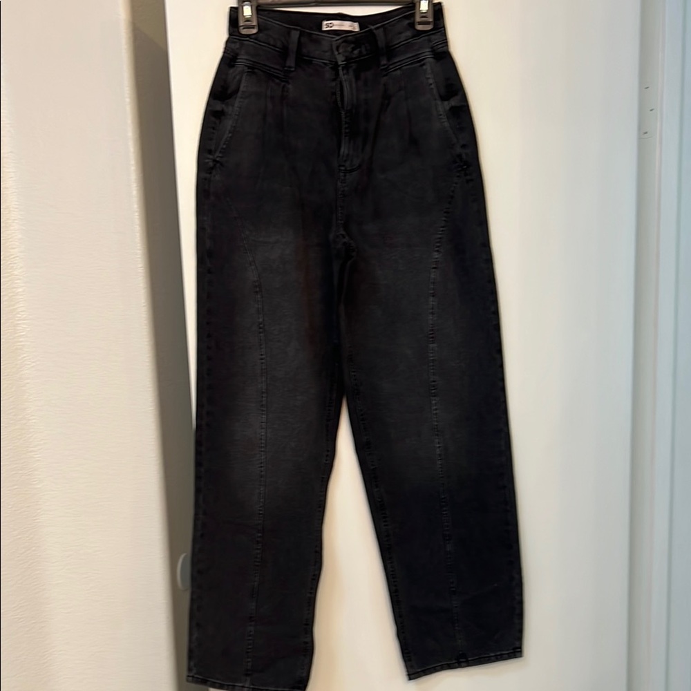 SO Black Baggy High rise Jeans Sturdy Denim